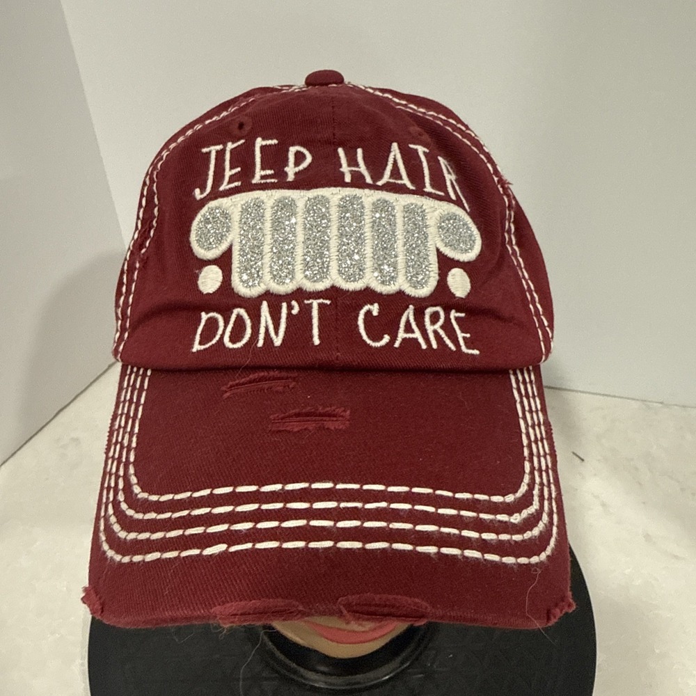 Jeep Grille Hook & Loop Twill Brown Two Toned Hat Cap